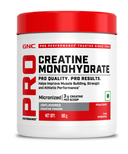GNC Pro Performance Pure Micronized Creatine Monohydrate, 100 g (0.22 lb)