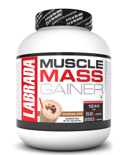 Labrada Muscle Mass Gainer Protein Powder with L-Glutamine & Creatine Monohydrate 3kg