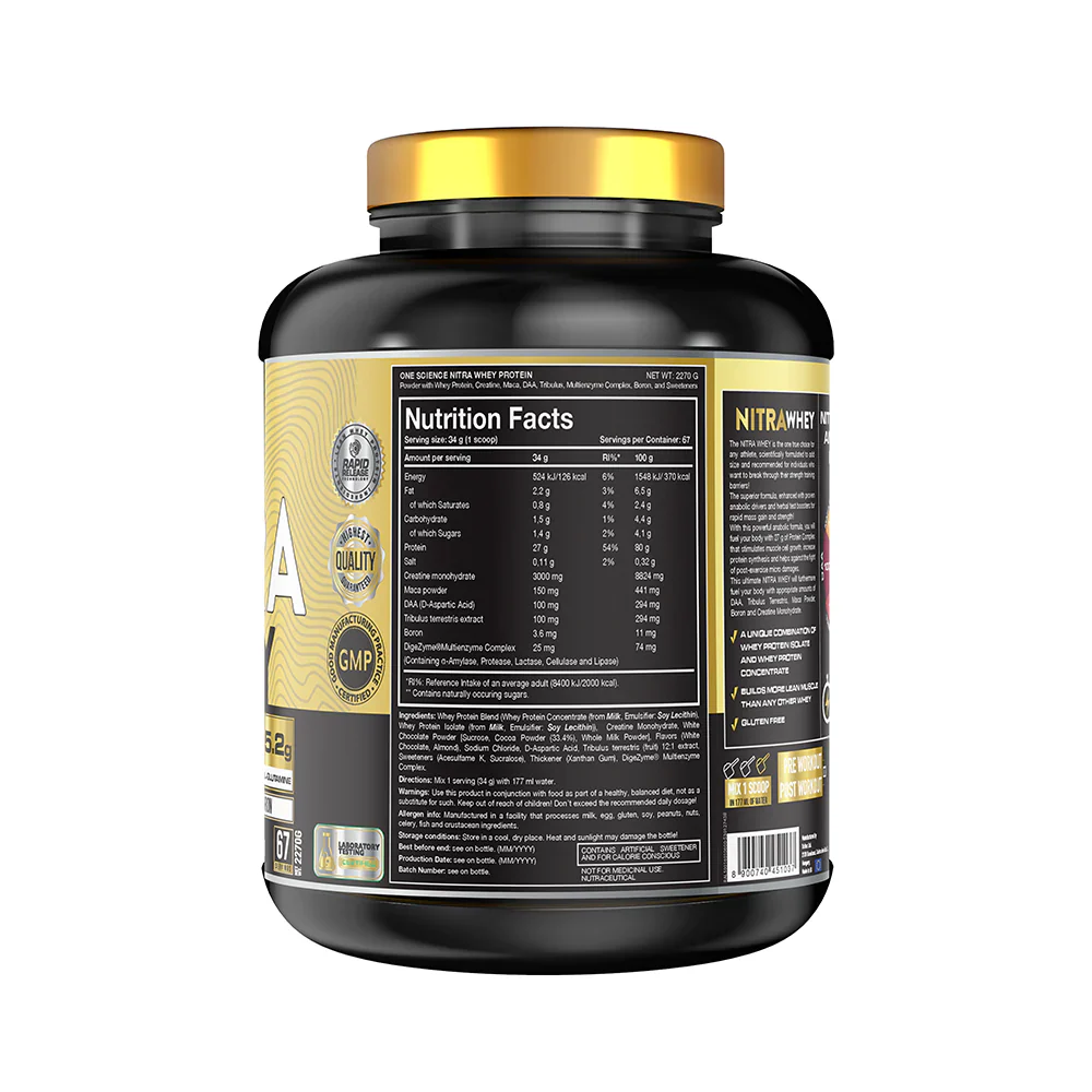 One Science Nitra Whey Protein 2.27kg