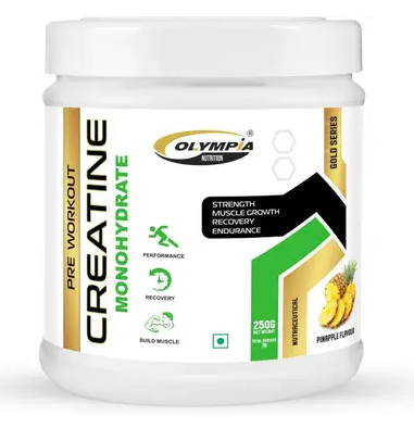 Olympia Pure Creatine Monohydrate Pre Workout  (250 g, Unflavour)