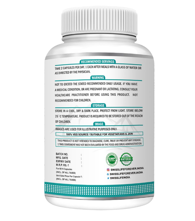 SwissLife Forever Plant Based Vegan Omega 369 with Algal DHA | Support Brain, Nerve, Heart & Immune Health | Healthy Skin for Men & Women