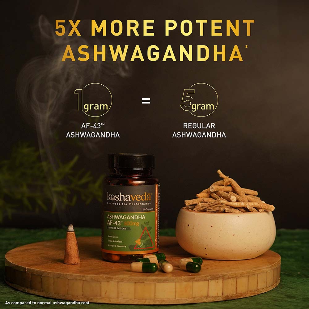 Koshaveda Ashwagandha AF-43 – 600mg (60 Capsules)