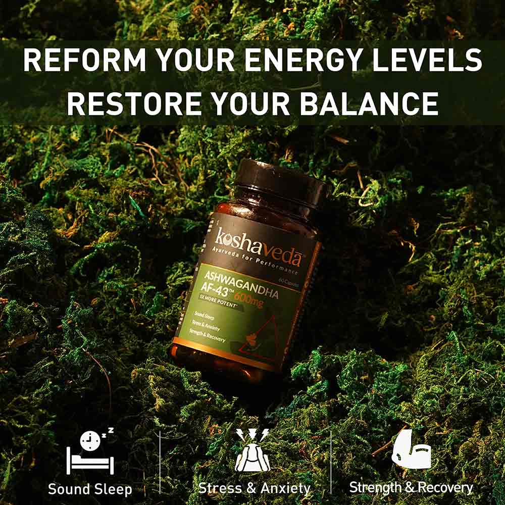 Koshaveda Ashwagandha AF-43 – 600mg (60 Capsules)