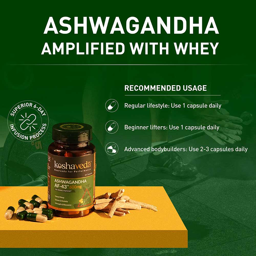Koshaveda Ashwagandha AF-43 – 600mg (60 Capsules)