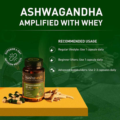 Koshaveda Ashwagandha AF-43 – 600mg (60 Capsules)