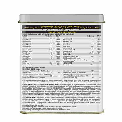 MuscleBlaze MB-VITE Daily Multivitamin, for Enhanced Energy, Stamina & Gut Health