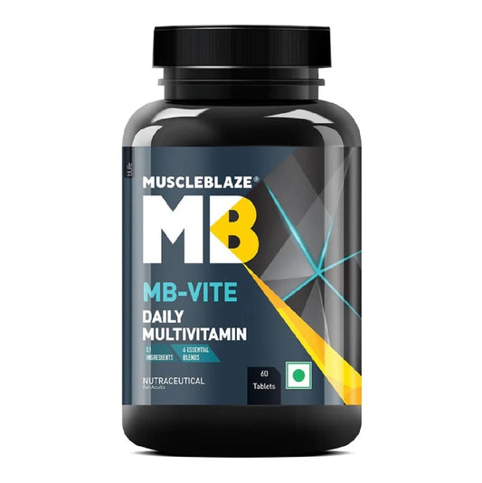 MuscleBlaze MB-VITE Daily Multivitamin, for Enhanced Energy, Stamina & Gut Health