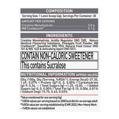 MUSCLEBLAZE-CREAMP-CITRUS BLAST-120 GM