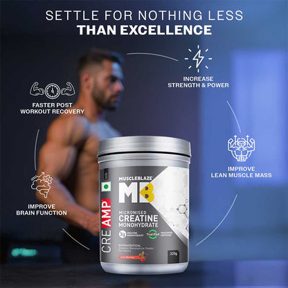 MUSCLE BLAZE CRE-AMP-PERFORMANCE BOOSTERS-CREAMP-JUICY BERRIES-320 G
