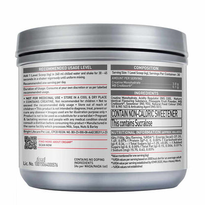 MUSCLEBLAZE-CREAMP-CITRUS BLAST-120 GM