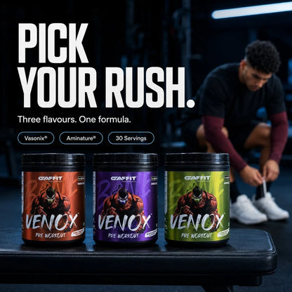 GAFFIT-VENOX PRE-WORKOUT-BLACK CURRANT-360GM