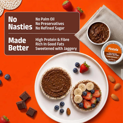 PINTOLA-HIGH PROTEIN PEANUT BUTTER-CHOCOLATE-510GM-CRISPY