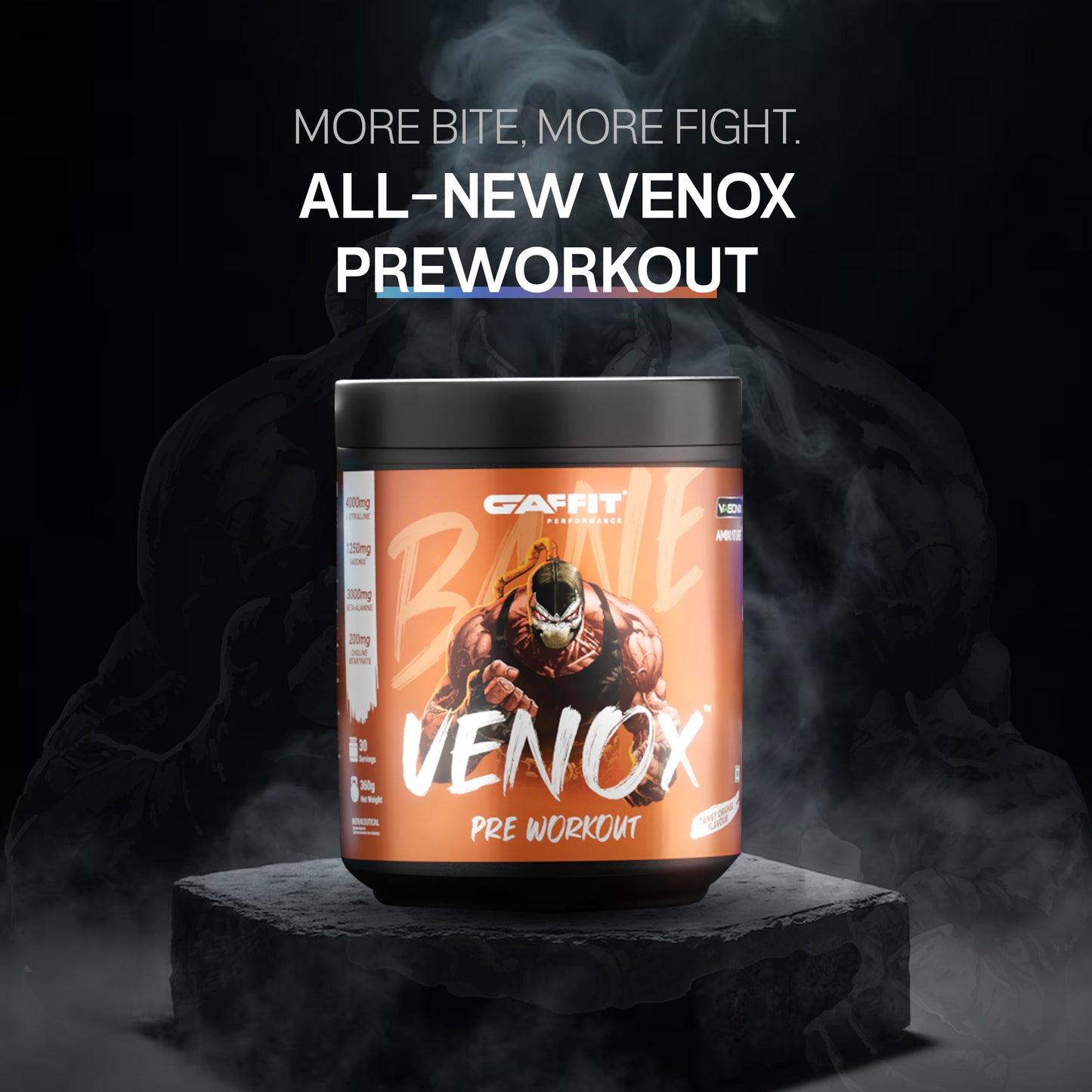 GAFFIT VENOX PREWORKOUT | 5 FLAVOURS | 360 GM